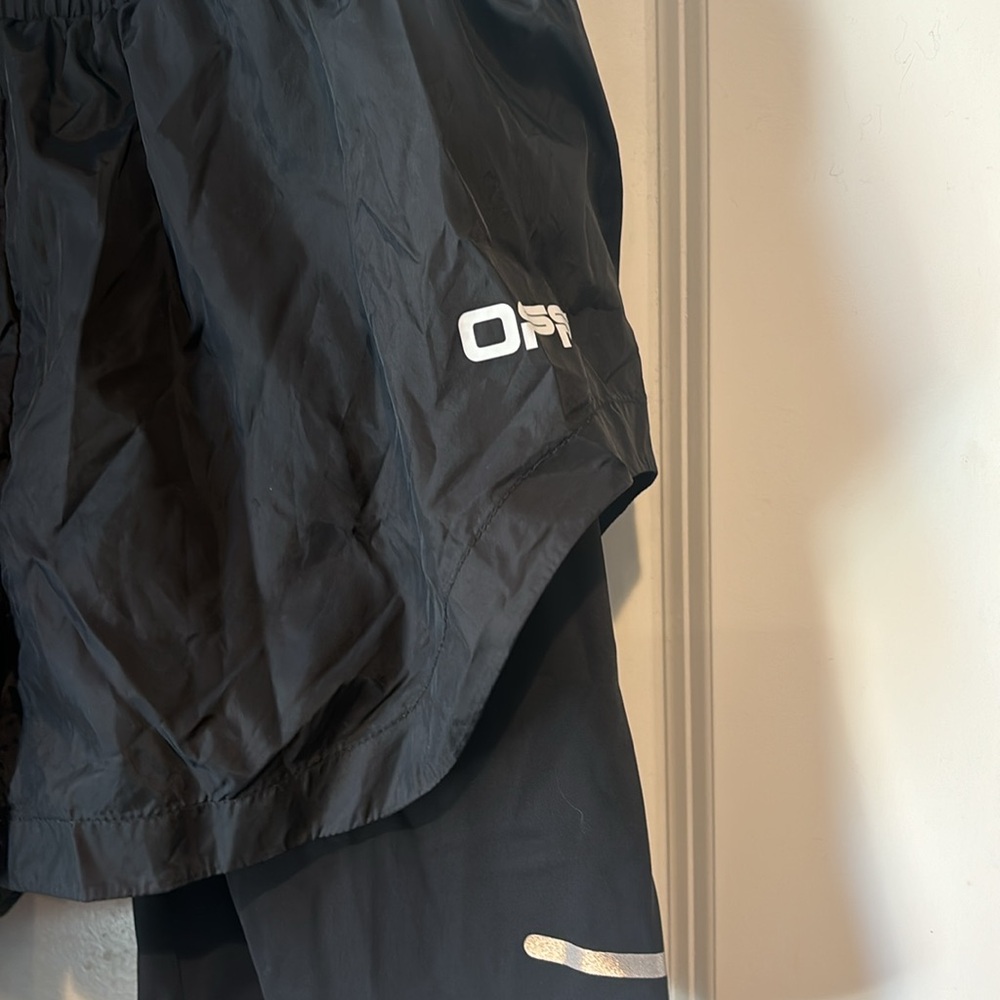 Off White Offactive Layered Black Small Shorts 90… - image 3